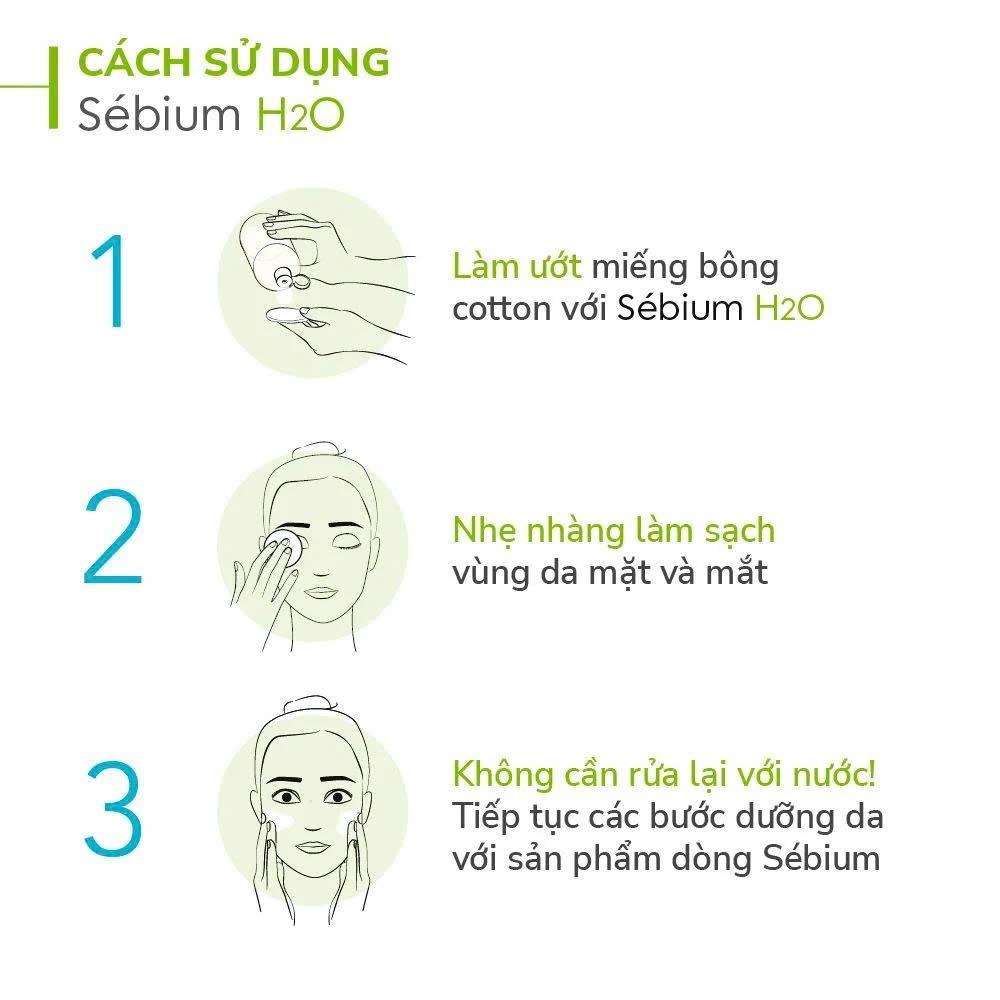 Nước Tẩy Trang Bioderma Dành Cho Da Dầu & Hỗn Hợp 100ml Sébium H2O-duoc-ban-tai-Thẩm mỹ da Bs.Loan