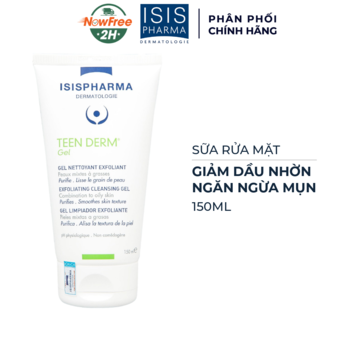 SRM iSiS Teen Derm Gel - Giảm Nhờn Và Ngăn Ngừa Mụn 150ml -duoc-ban-tai-Thẩm mỹ da Bs.Loan