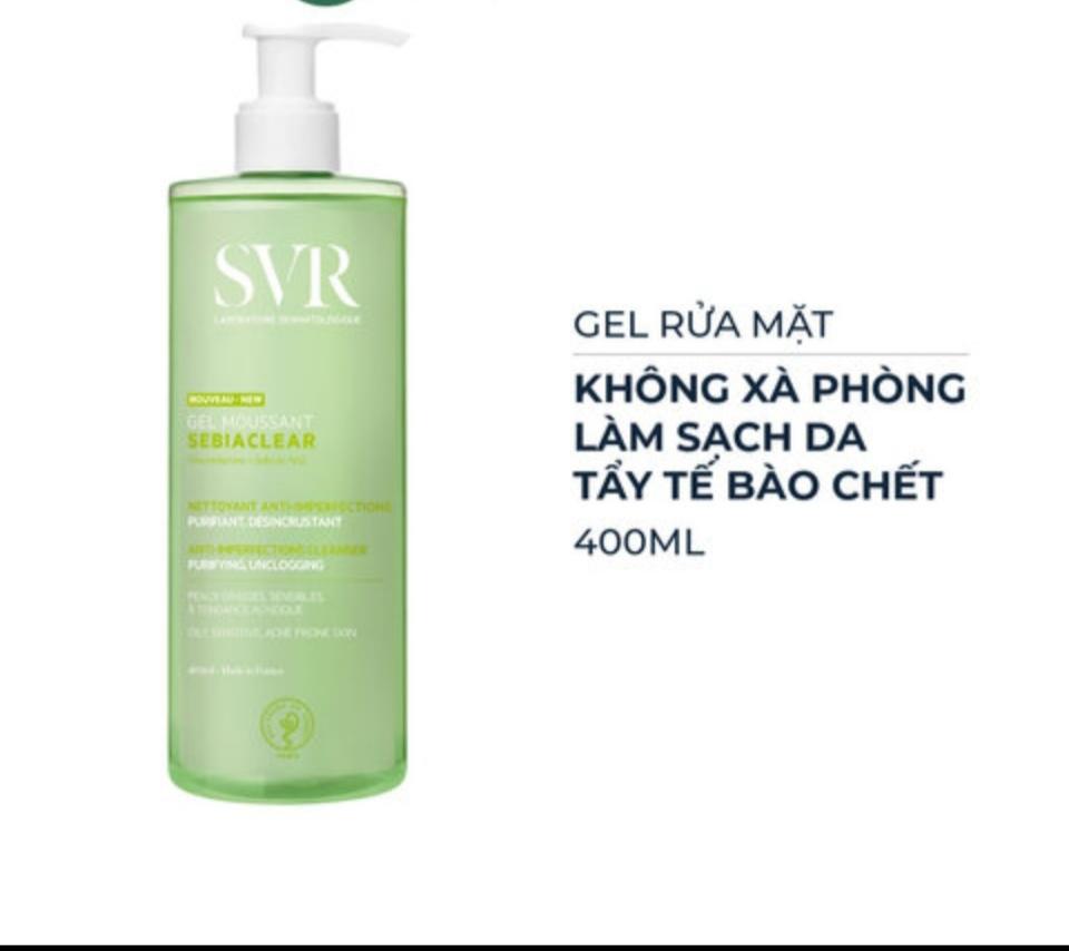 Sữa rửa mặt SVR 400ml (Pháp) -duoc-ban-tai-Thẩm mỹ da Bs.Loan