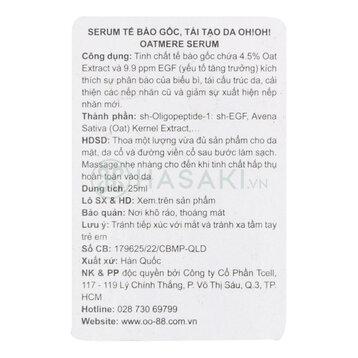 Serum Oatmere Tế Bào Gốc, Tái Tạo Da - Oh Oh! 25ml (Hàn Quốc)-duoc-ban-tai-Thẩm mỹ da Bs.Loan