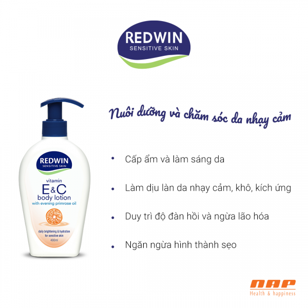 Kem dưỡng Redwin Body Lotion Vitamin E&C With EPO-duoc-ban-tai-Thẩm mỹ da Bs.Loan