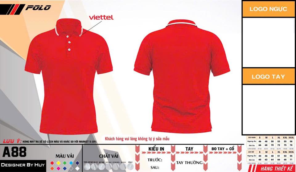 Áo thun cổ dệt logo viettel-duoc-ban-tai-Thanh Tuấn Shop