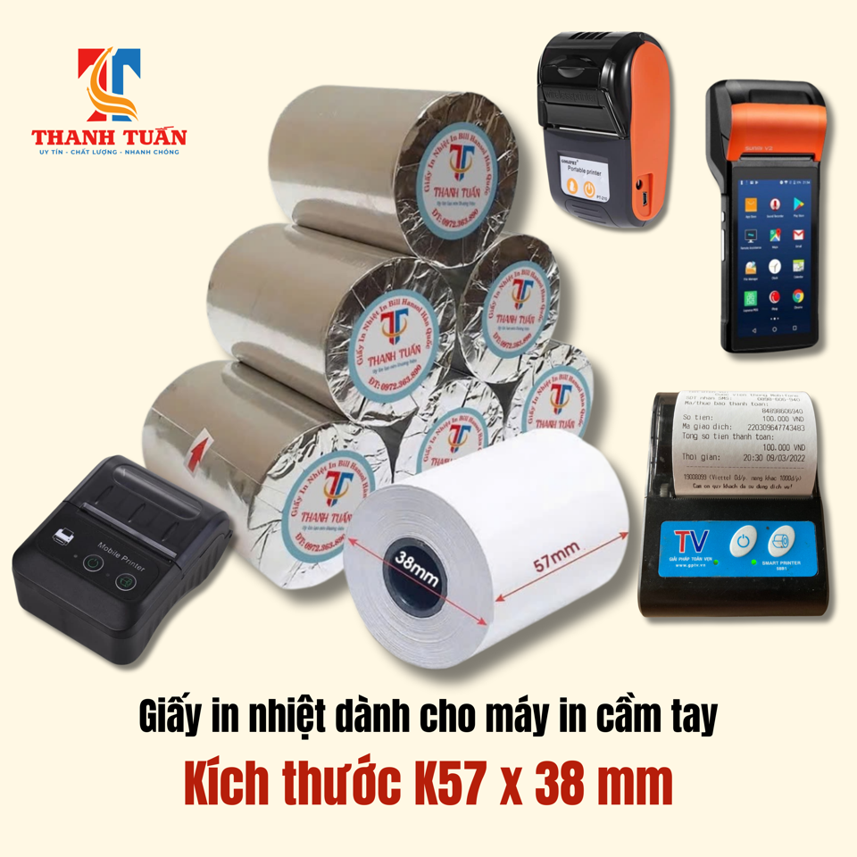 Giấy In Nhiêt Khổ K57x38mm, Giấy Có Bọc Bạc-duoc-ban-tai-Thanh Tuấn Shop