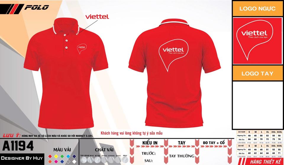 Áo thun cổ dệt logo viettel-duoc-ban-tai-Thanh Tuấn Shop