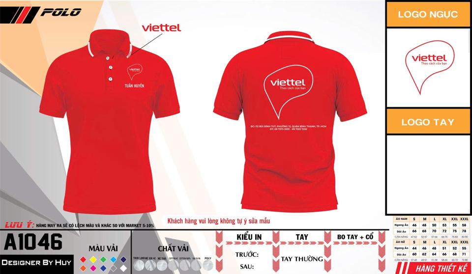 Áo thun cổ dệt logo viettel-duoc-ban-tai-Thanh Tuấn Shop