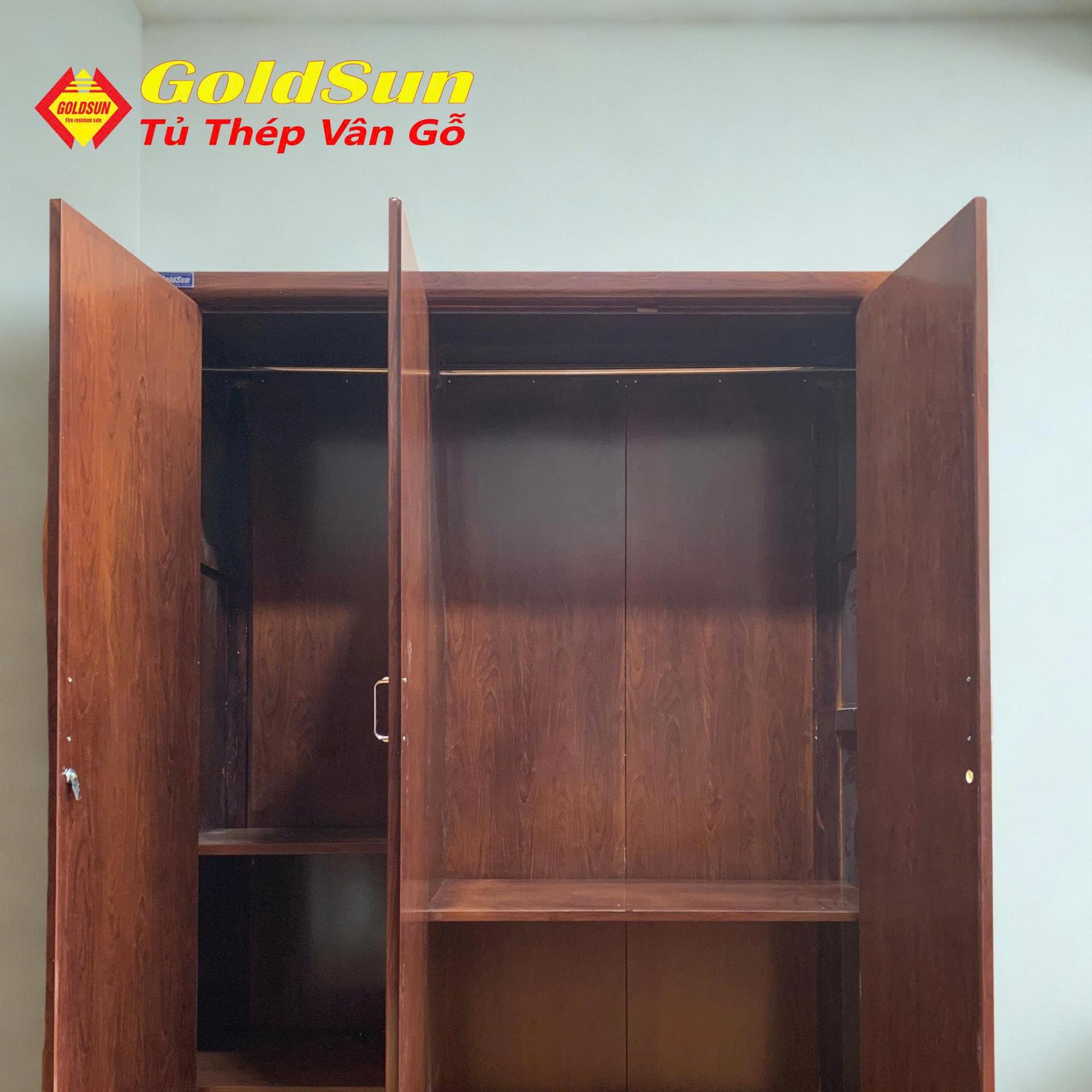 Tủ M7-3 cánh-duoc-ban-tai-GOLDSUN - TỦ THÉP, GIƯỜNG THÉP, BÀN HỌC THÉP VÂN GỖ