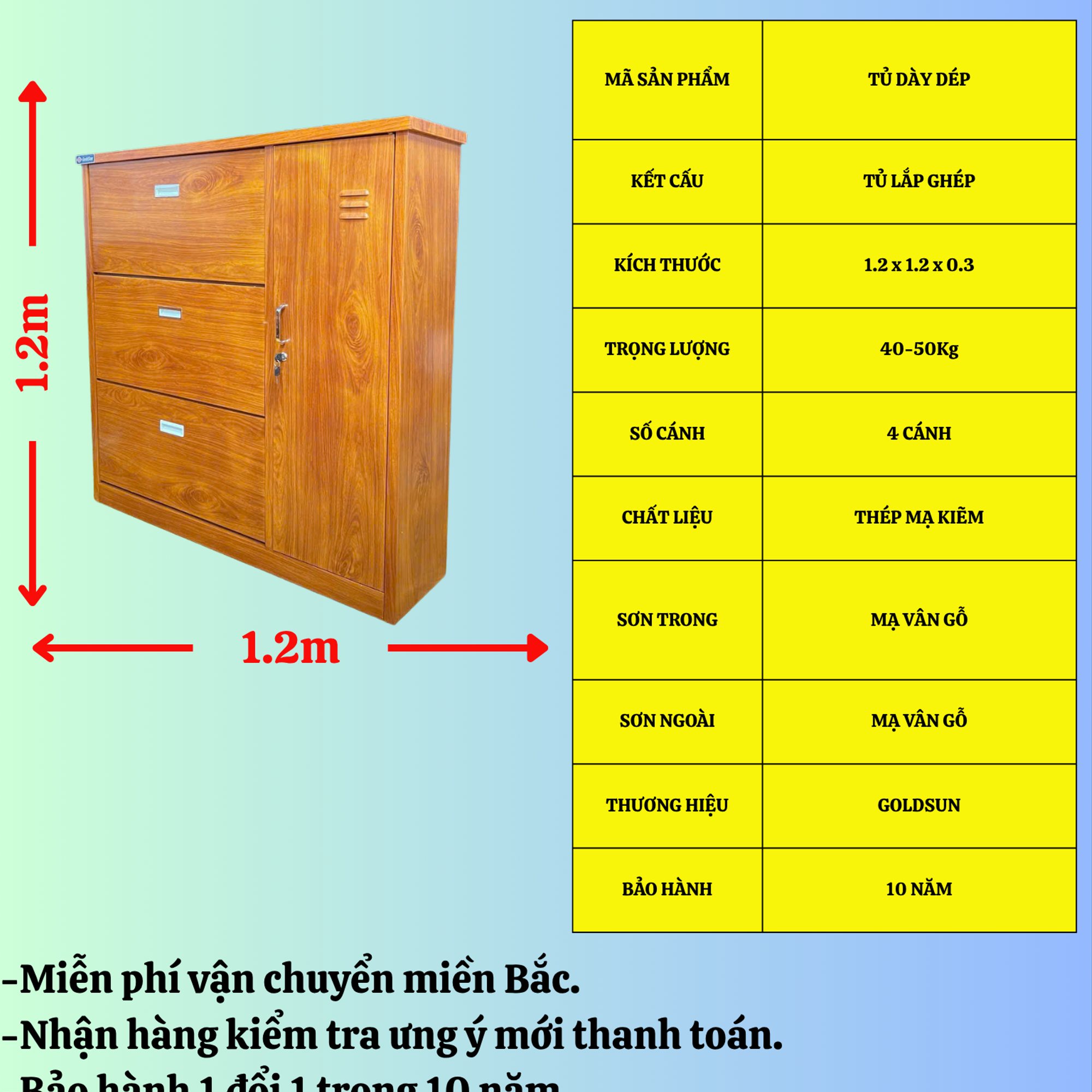 Tủ Giày Dép -duoc-ban-tai-GOLDSUN - TỦ THÉP, GIƯỜNG THÉP, BÀN HỌC THÉP VÂN GỖ