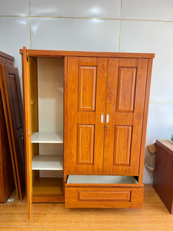 Tủ 3 cánh ngăn kéo  cánh huỳnh-duoc-ban-tai-GOLDSUN - TỦ THÉP, GIƯỜNG THÉP, BÀN HỌC THÉP VÂN GỖ