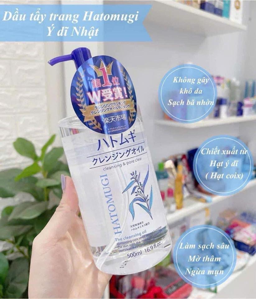Nước Tẩy Trang Nhật Ý Dĩ Hatomugi 500ml-duoc-ban-tai-N.L Shop
