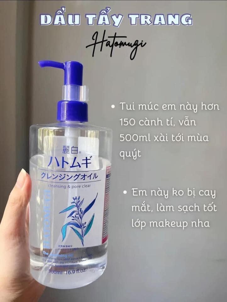 Nước Tẩy Trang Nhật Ý Dĩ Hatomugi 500ml-duoc-ban-tai-N.L Shop