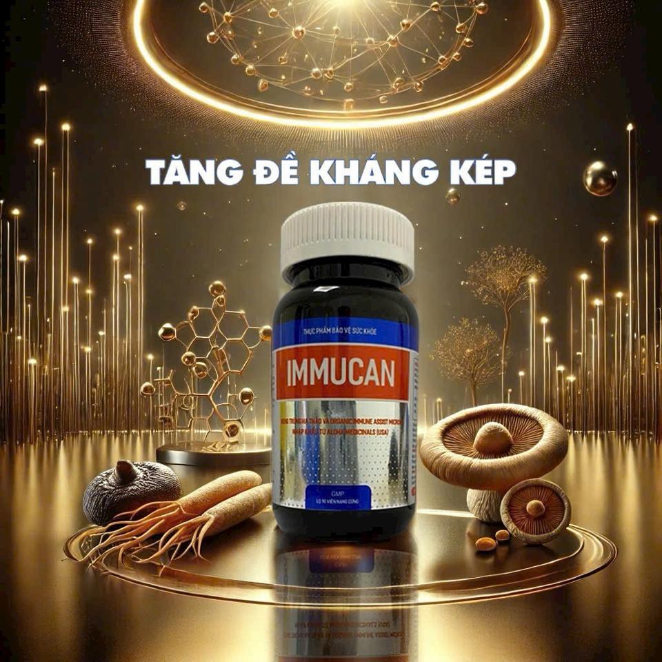 Tăng Đề Kháng Kép Immucan Đông Trùng Và 5 Thảo Dược Quý-duoc-ban-tai-N.L Shop