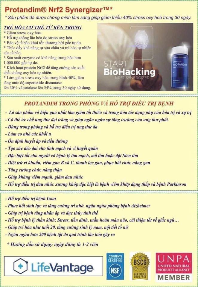 Protandim Nhập Khẩu Chính Ngạch Chống Oxy Hoá (Nội Sinh)-duoc-ban-tai-N.L Shop