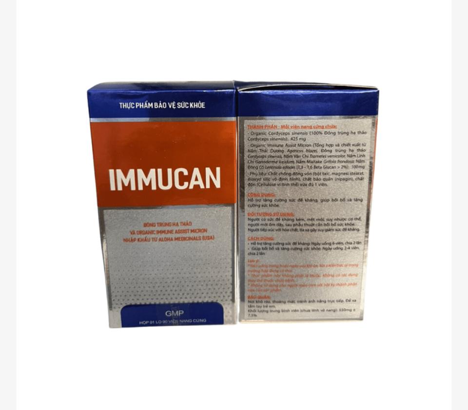 Tăng Đề Kháng Kép Immucan Đông Trùng Và 5 Thảo Dược Quý-duoc-ban-tai-N.L Shop