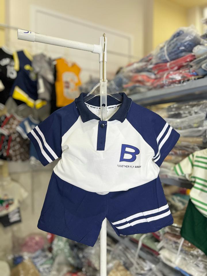 Bộ polo chữ B Q.H kids-duoc-ban-tai-Quỳnh Shop Kids