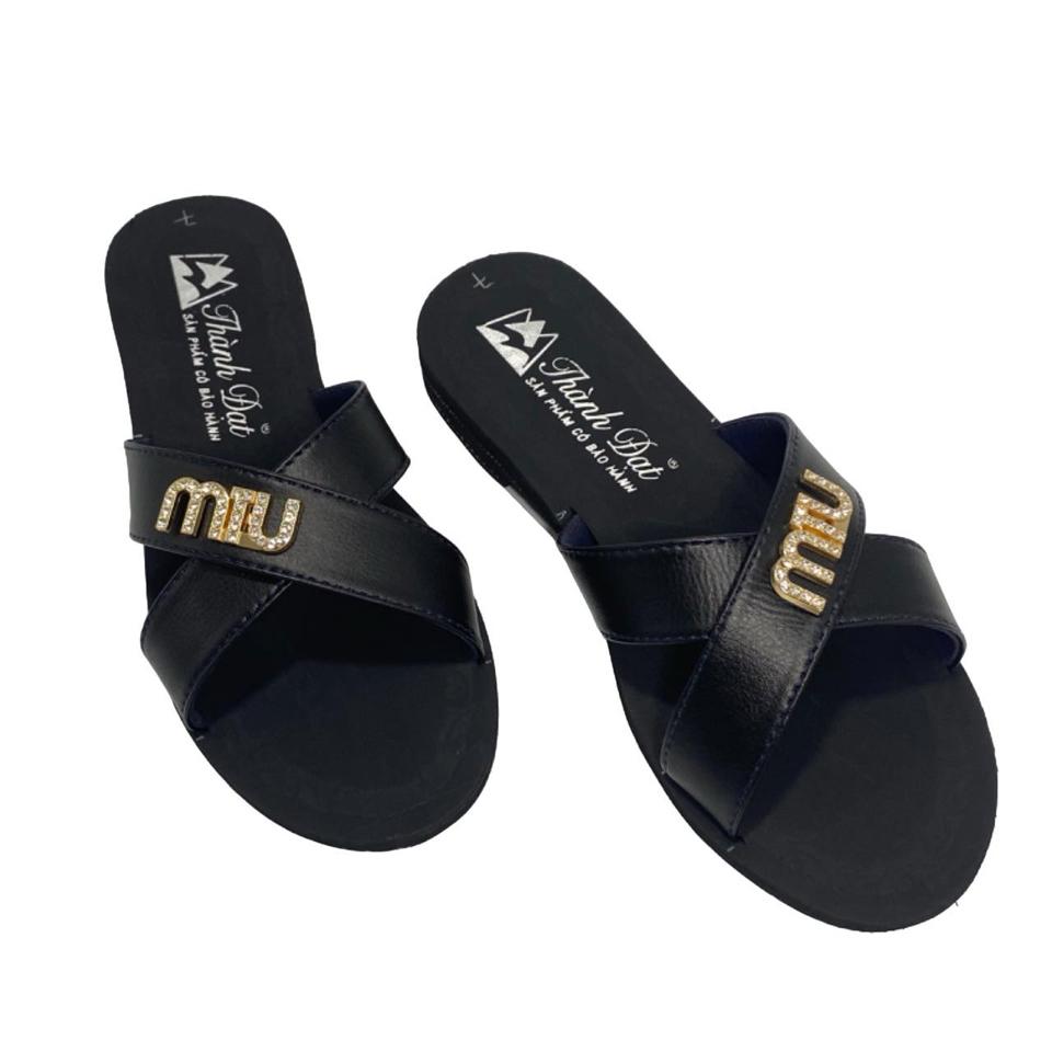 Dép nữ 2 dây chéo MiuMiu-duoc-ban-tai-Hiệu Giày Thành Đạt
