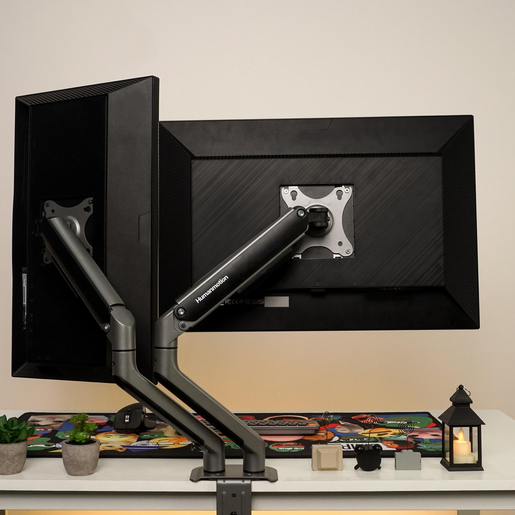 Arm màn hình Humanmotion T6 Pro Dual-duoc-ban-tai-Rekonix Workspace