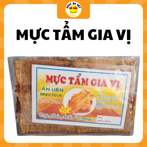 Mực cán tẩm gia vị ăn liền 250g-duoc-ban-tai-Ăn Vặt Bé Bầu