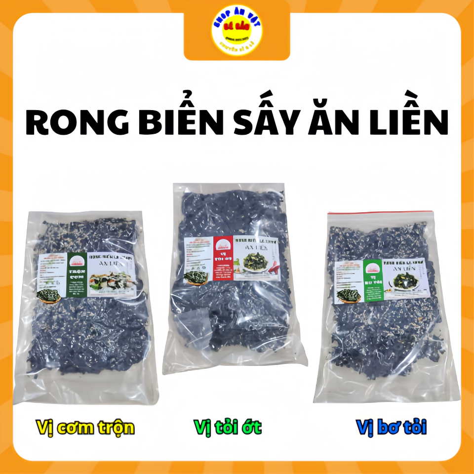 Rong biển sấy gói túi zip-duoc-ban-tai-Ăn Vặt Bé Bầu