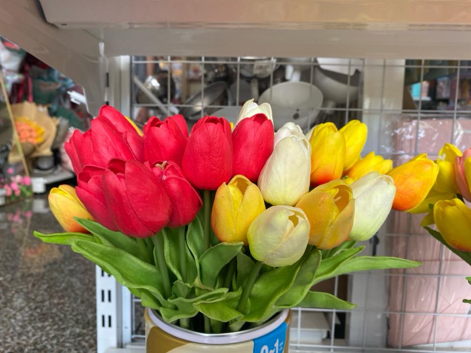Hoa tulip có cành và lá-duoc-ban-tai-PITY SHOP