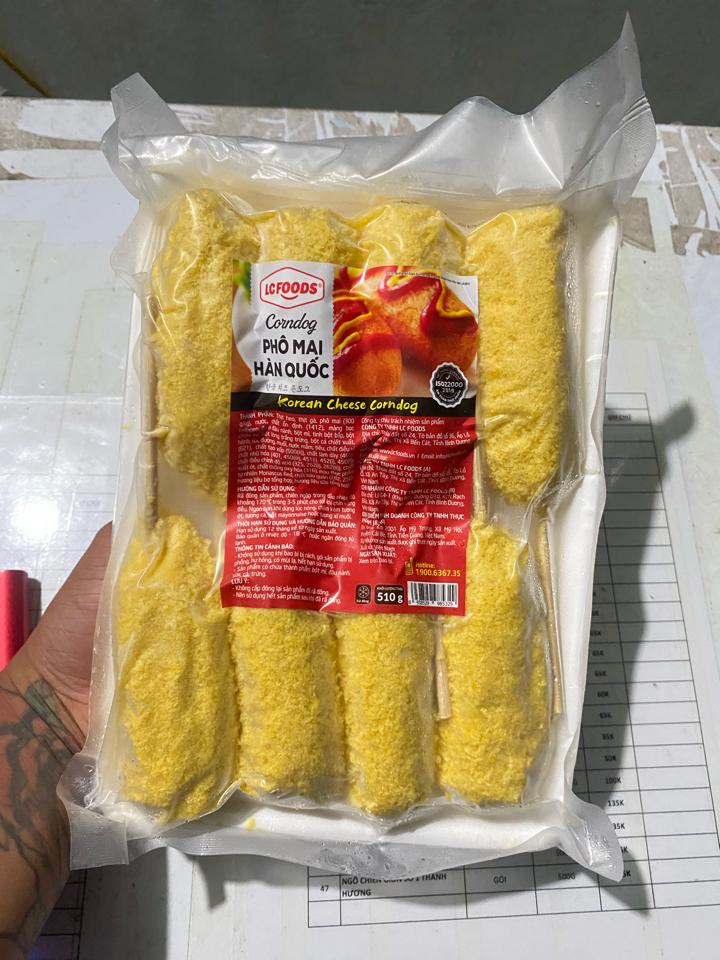 LC corndog phô mai hàn quốc 8c 510g-duoc-ban-tai-Nhà Cung Cấp Thực Phẩm HT FOOD