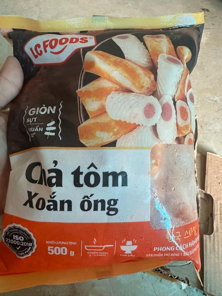 Chả tôm xoắn ống -duoc-ban-tai-Nhà Cung Cấp Thực Phẩm Lê Hà