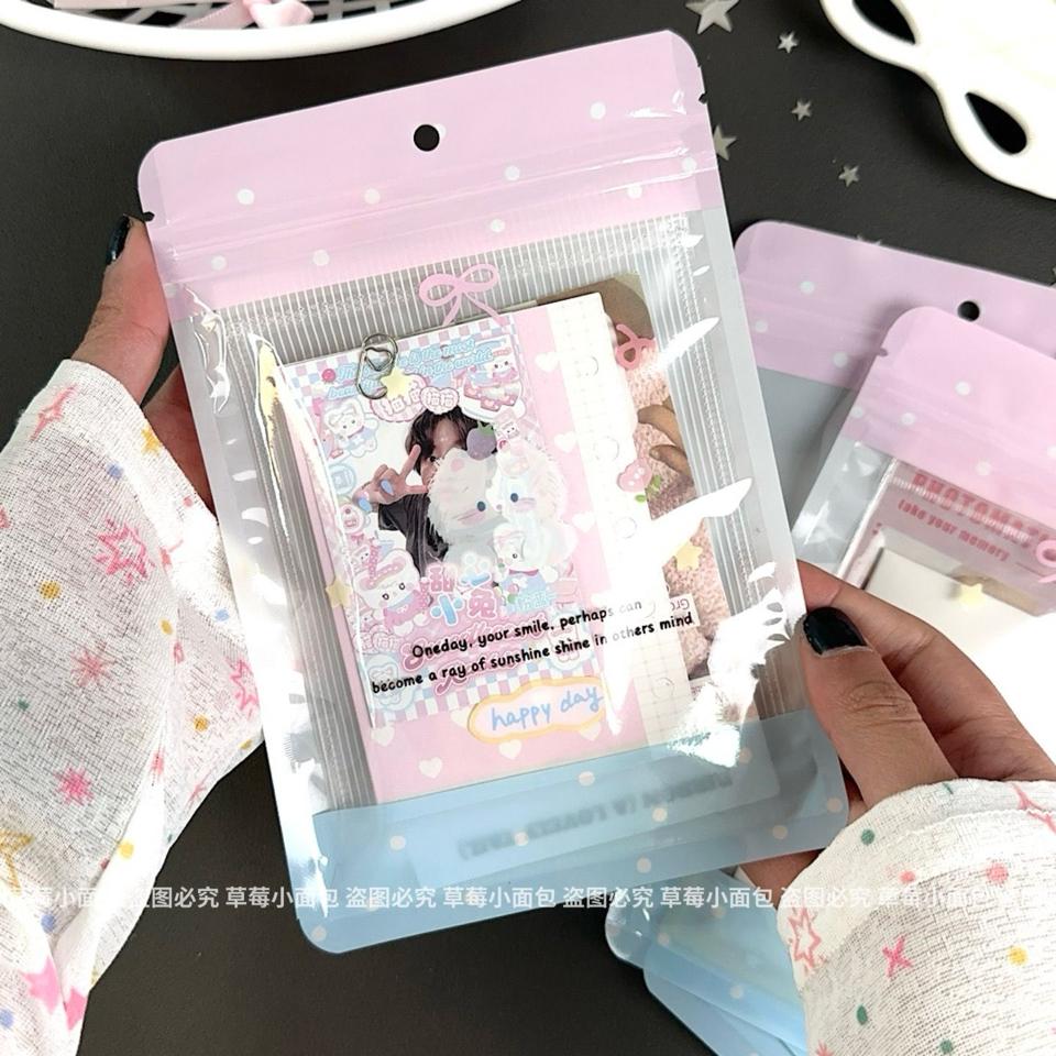 Túi Zip Cún Nơ Hồng Xanh-duoc-ban-tai-Tôm Heo Xứ Quán