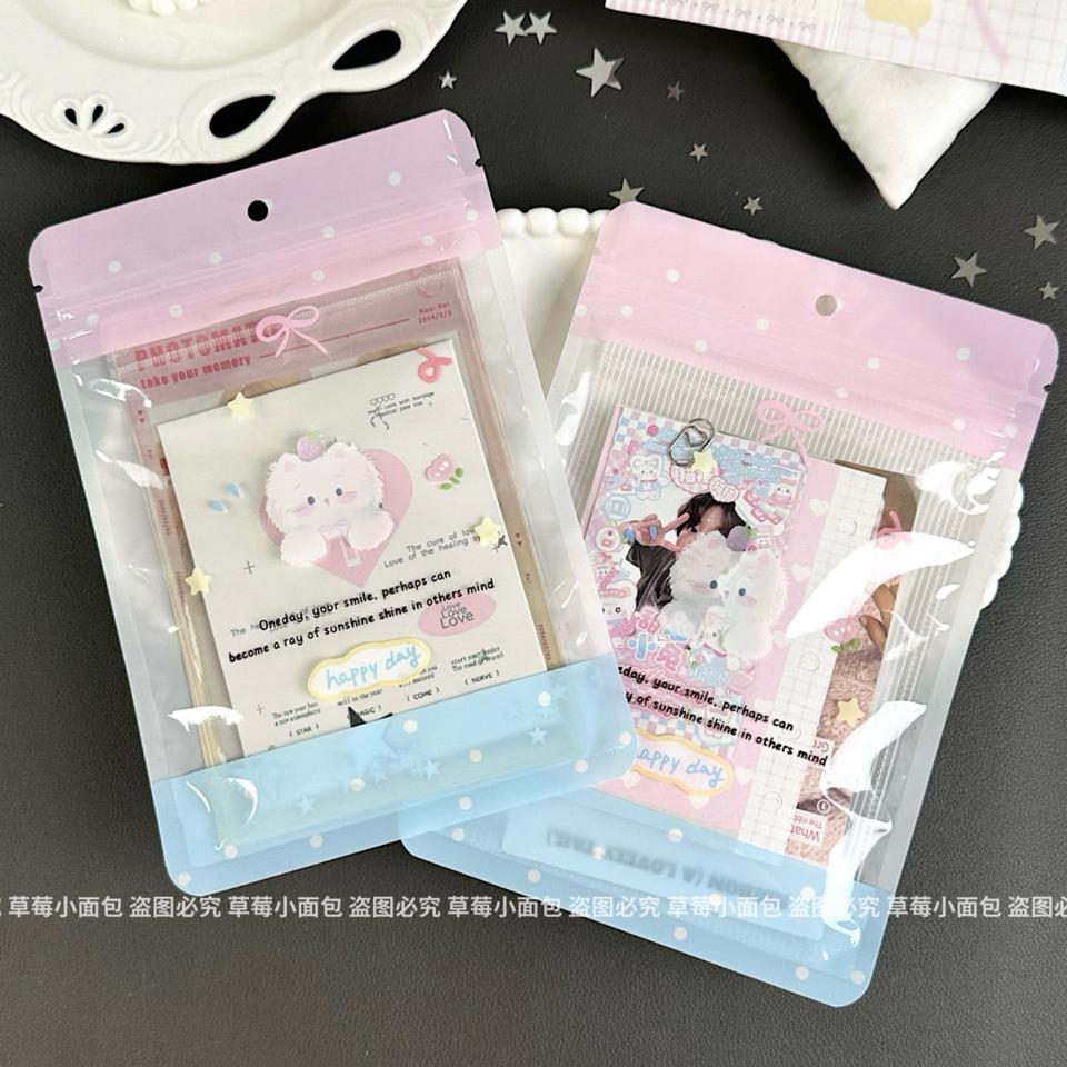 Túi Zip Cún Nơ Hồng Xanh-duoc-ban-tai-Tôm Heo Xứ Quán