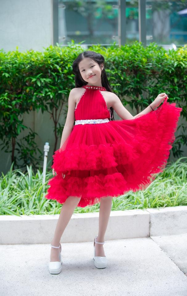Đầm công chúa đỏ 130cm 24-26kg-duoc-ban-tai-WOW KID TRAINING