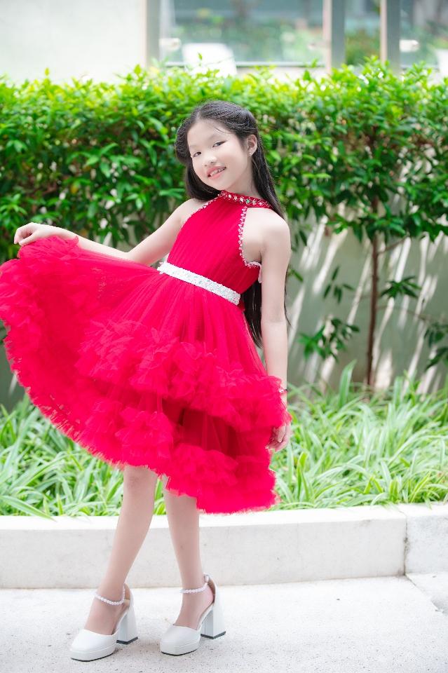 Đầm công chúa đỏ 130cm 24-26kg-duoc-ban-tai-WOW KID TRAINING