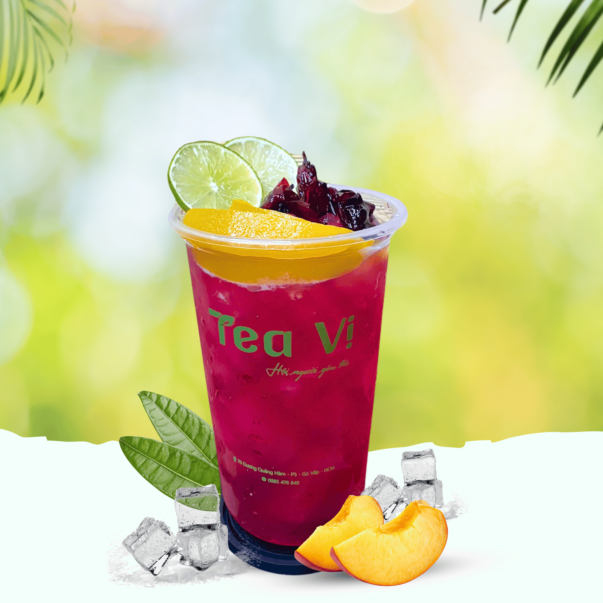 Trà đào atiso đỏ-duoc-ban-tai-Tea Vị