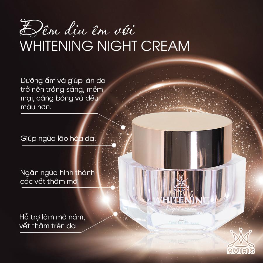 (Freeship)KEM ĐÊM WHITENING NIGHT CREAM 30G MAIRIS-duoc-ban-tai-TEC