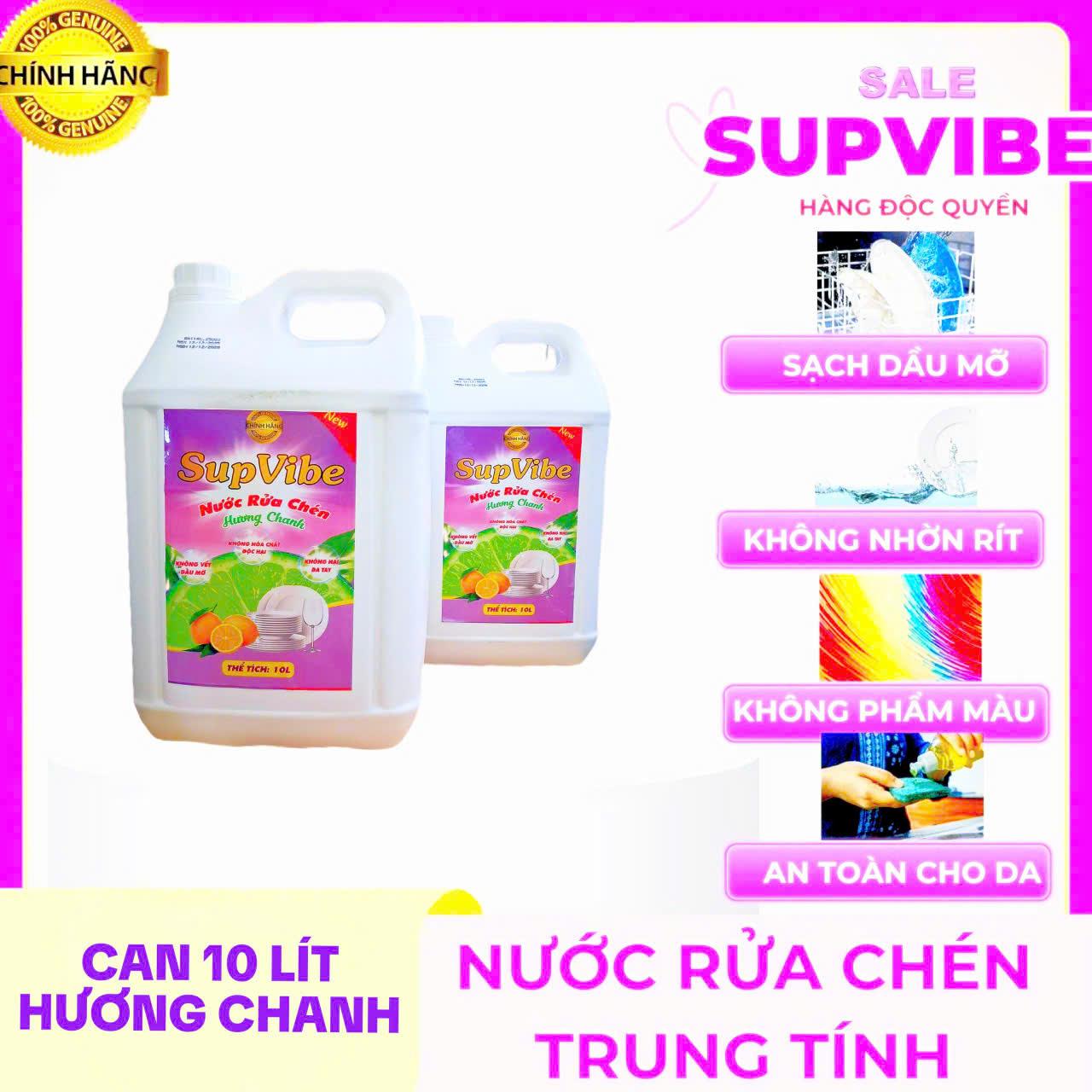 NƯỚC RỬA CHÉN SUPVIBE 10 LÍT -duoc-ban-tai-TEC