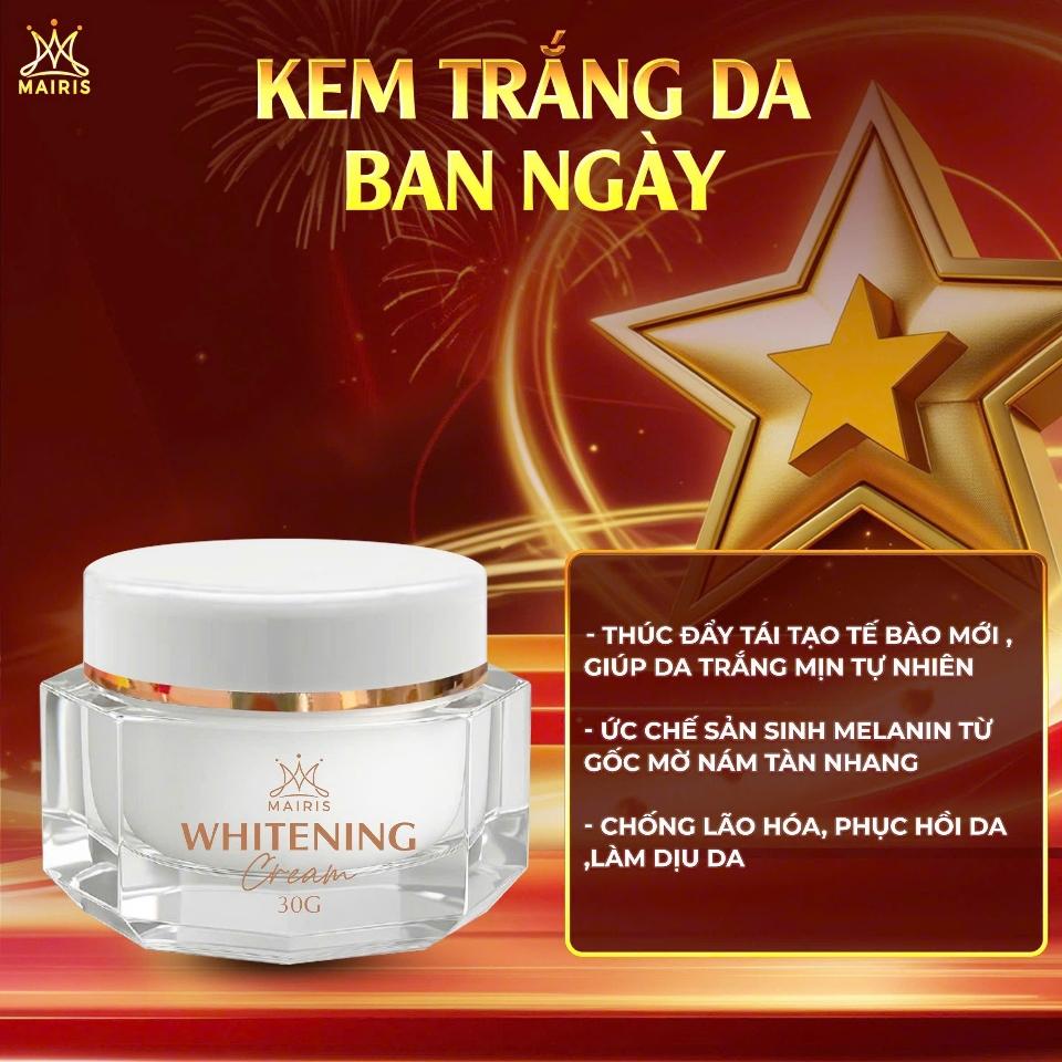 (Freeship)COMBO KEM NGÀY VÀ ĐÊM MAIRIS 30G .tặng sửa rửa mặt pro-vi 120gr + son môi-duoc-ban-tai-TEC