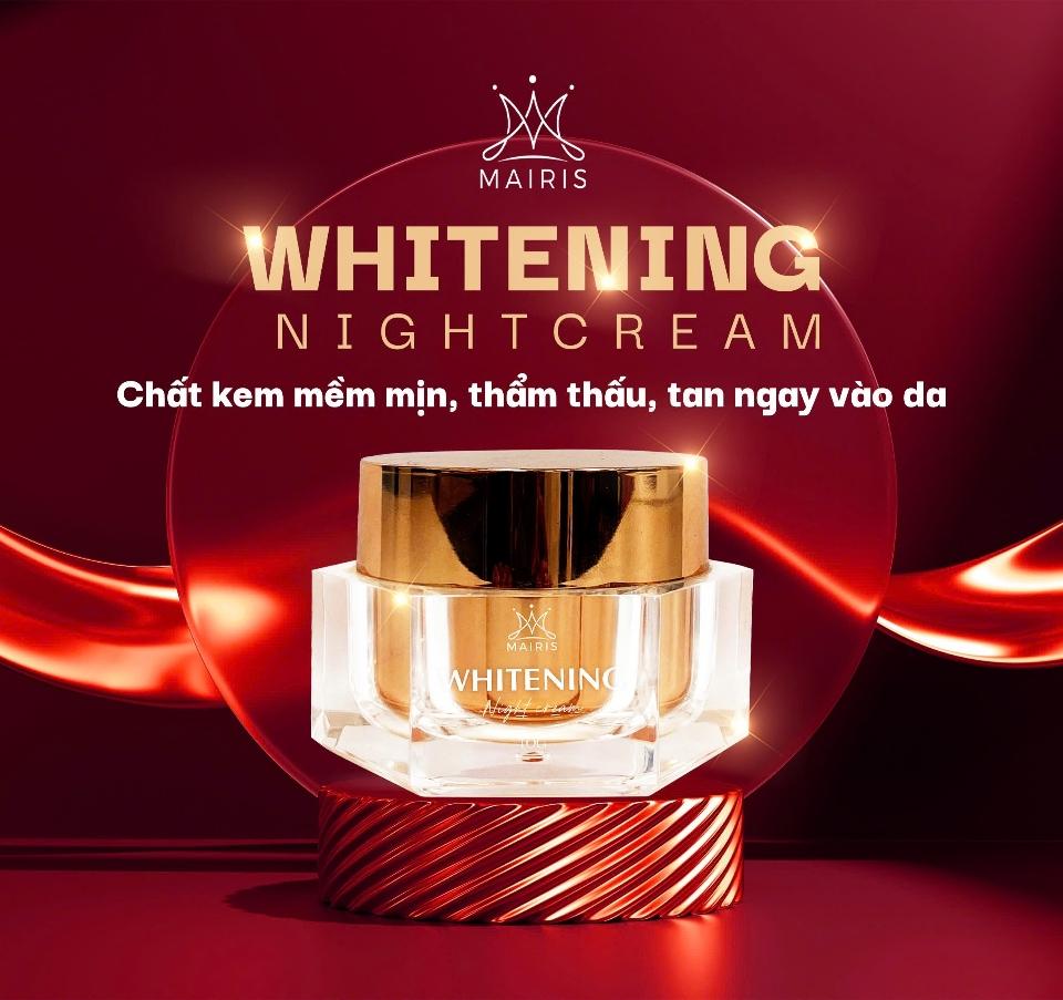(Freeship) KEM ĐÊM WHITENING NIGHT CREAM 10G MAIRIS-duoc-ban-tai-TEC