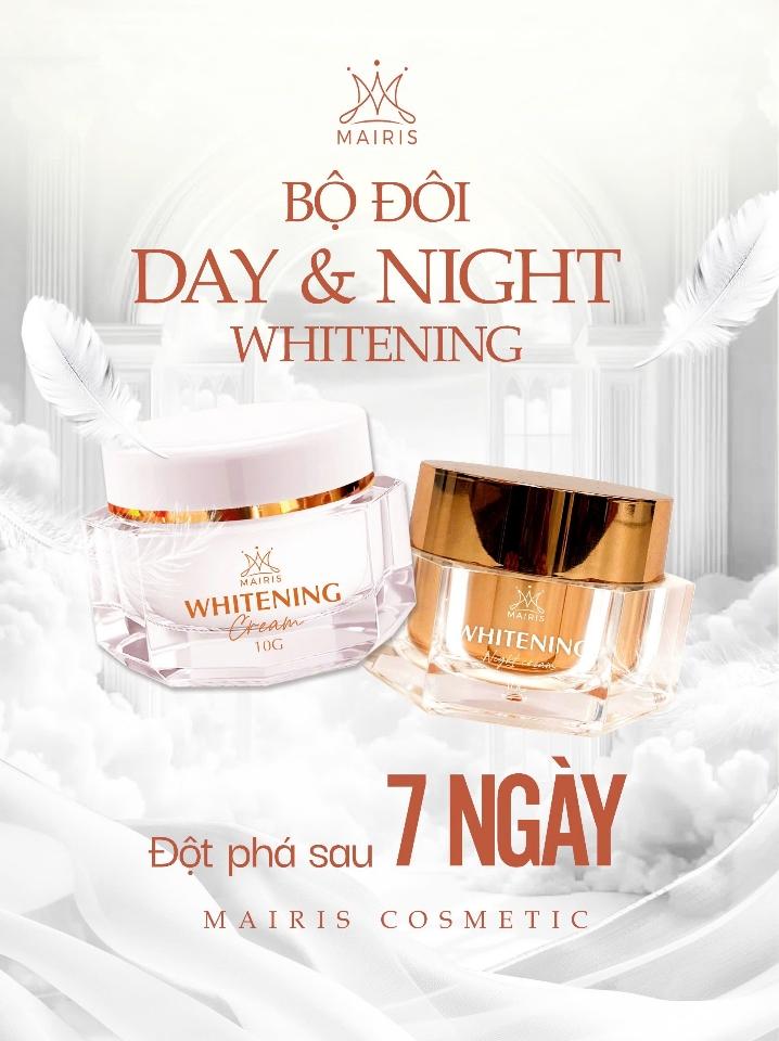 (Freeship)COMBO KEM NGÀY VÀ ĐÊM MAIRIS 30G .tặng sửa rửa mặt pro-vi 120gr + son môi-duoc-ban-tai-TEC
