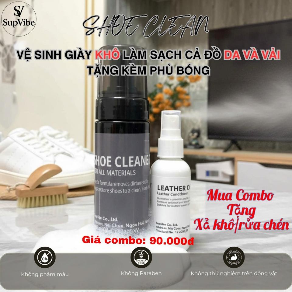 COMBO Tẩy giầy khô Shoe clean + chai dưỡng bóng dành cho da ( mua 1 tặng 1)-duoc-ban-tai-TEC