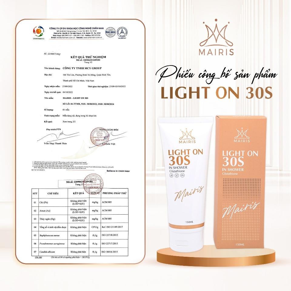(Freeship)TẮM TRẮNG LIGHT ON 30S 150ML MAIRIS-duoc-ban-tai-TEC