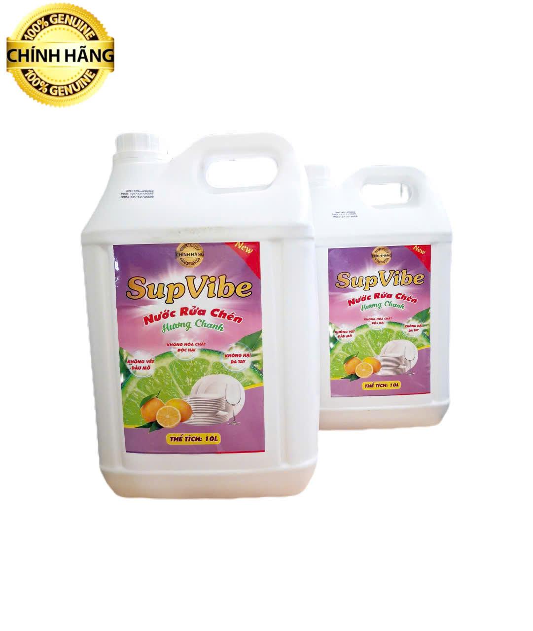 NƯỚC RỬA CHÉN SUPVIBE 10 LÍT -duoc-ban-tai-TEC