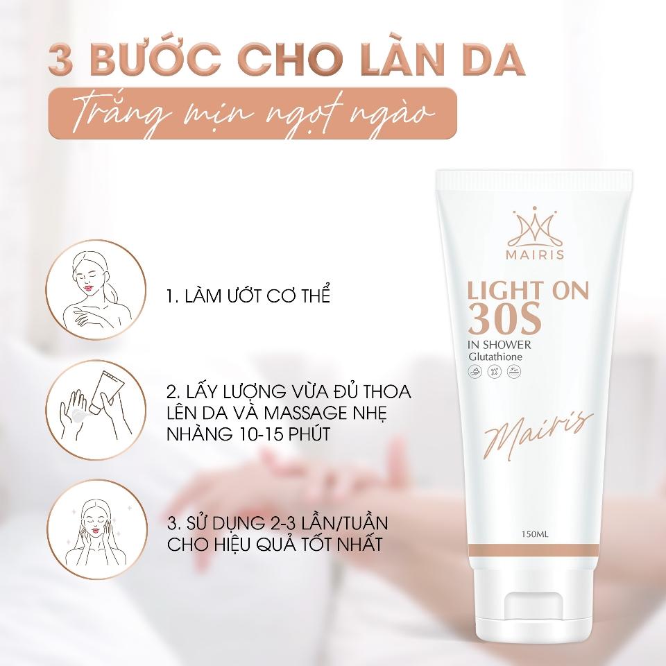 (Freeship)TẮM TRẮNG LIGHT ON 30S 150ML MAIRIS-duoc-ban-tai-TEC
