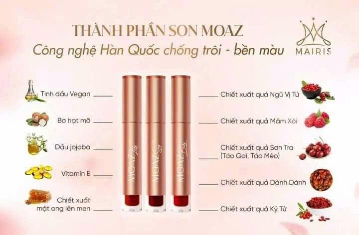 SON MÔI MOAZ (BABY,LADY,SEXY) MAIRIS tặng nước hoa 5ml  (freeship)-duoc-ban-tai-TEC