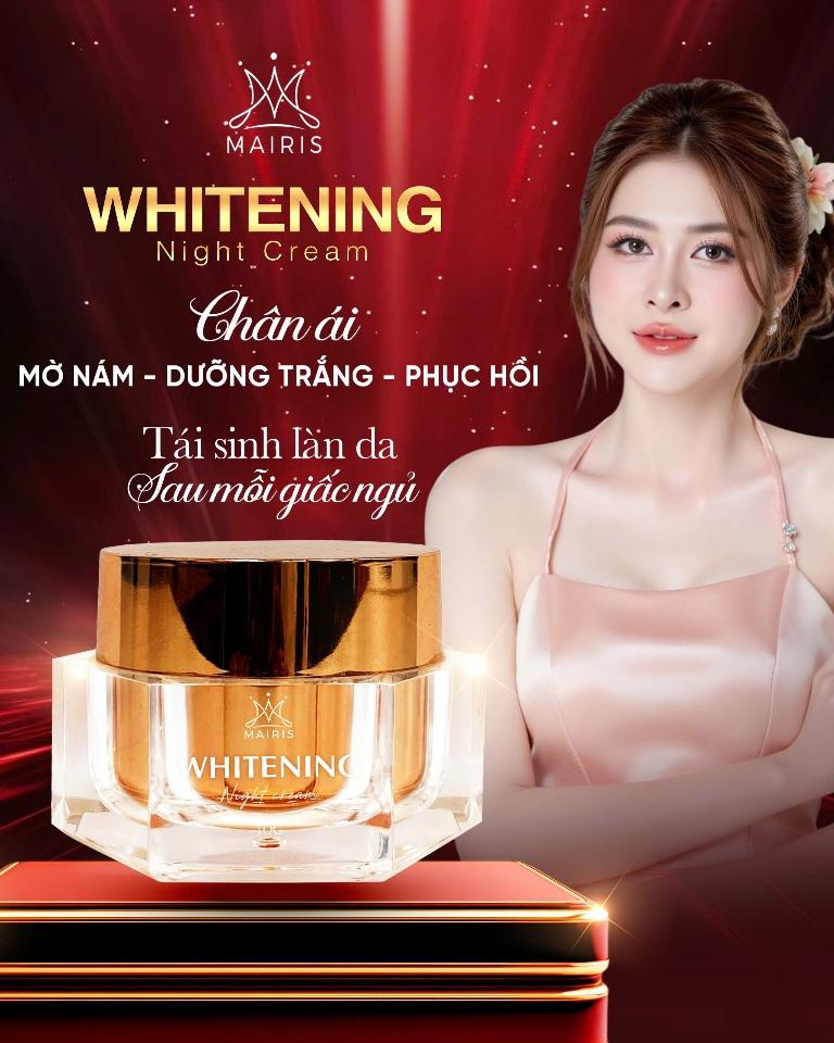 (Freeship) KEM ĐÊM WHITENING NIGHT CREAM 10G MAIRIS-duoc-ban-tai-TEC