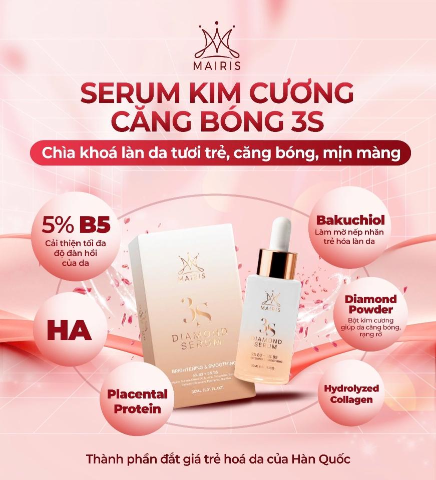 (Freeship)SERUM KIM CUONG 3S MAIRIS 30ml ,tặng hộp mặt nạ trùng thảo 5 miếng giá 299k-duoc-ban-tai-TEC
