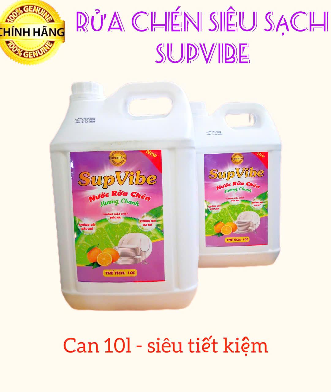 NƯỚC RỬA CHÉN SUPVIBE 10 LÍT -duoc-ban-tai-TEC