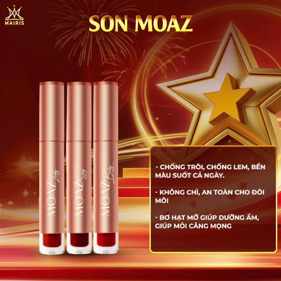 SON MÔI MOAZ (BABY,LADY,SEXY) MAIRIS tặng nước hoa 5ml  (freeship)-duoc-ban-tai-TEC