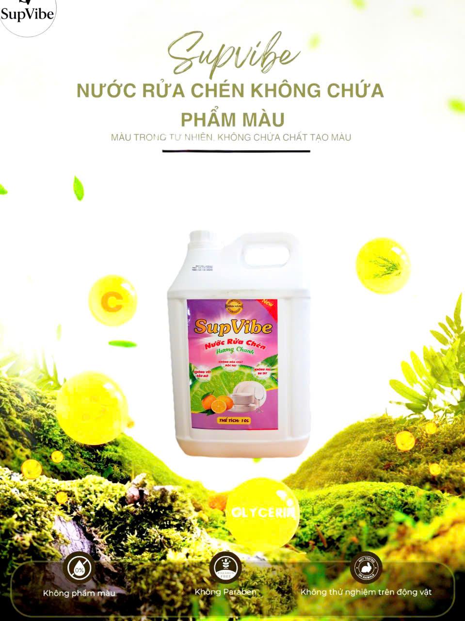 NƯỚC RỬA CHÉN SUPVIBE 10 LÍT -duoc-ban-tai-TEC
