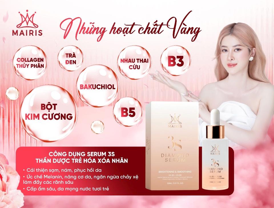 (Freeship)SERUM KIM CUONG 3S MAIRIS 30ml ,tặng hộp mặt nạ trùng thảo 5 miếng giá 299k-duoc-ban-tai-TEC