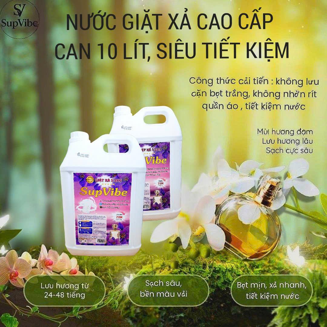 NƯỚC GIẶT XẢ CAO CẤP 2IN1  SUPVIBE  CAN 10 LÍT -duoc-ban-tai-TEC