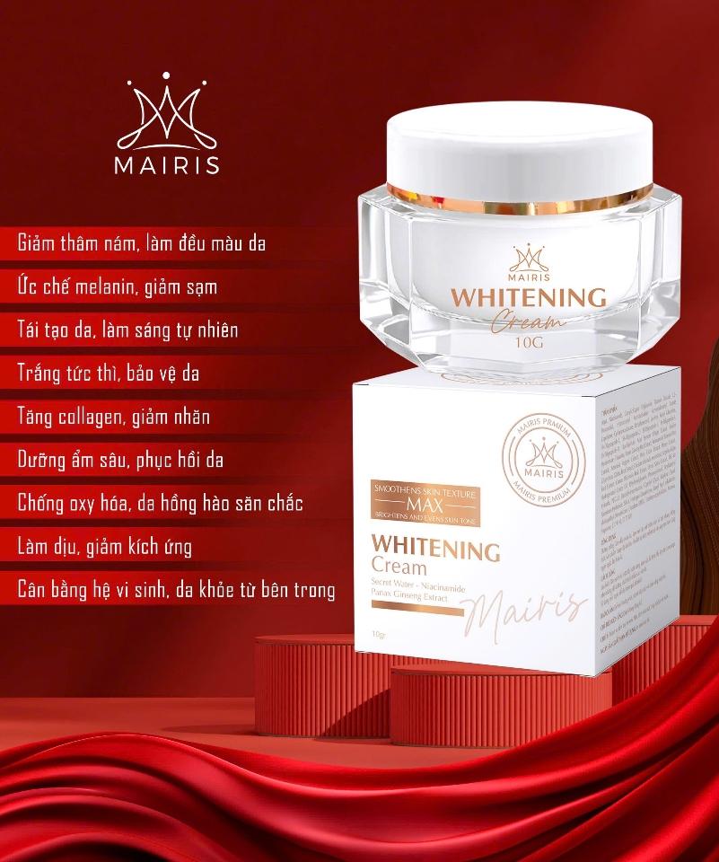 (Freeship)KEM NGÀY CHỐNG NẮNG WHITENING DAY CREAM 30G MAIRIS -duoc-ban-tai-TEC