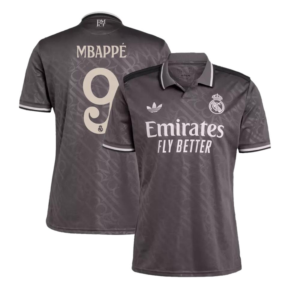 Real Madrid Kylian Mbappé 24/25 Authentic Third Jersey [Player]-duoc-ban-tai-Casual Culture