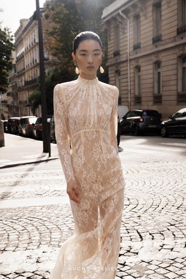 Đầm ren nude Hương boutique-duoc-ban-tai-JANADE - CHO THUÊ ĐẦM